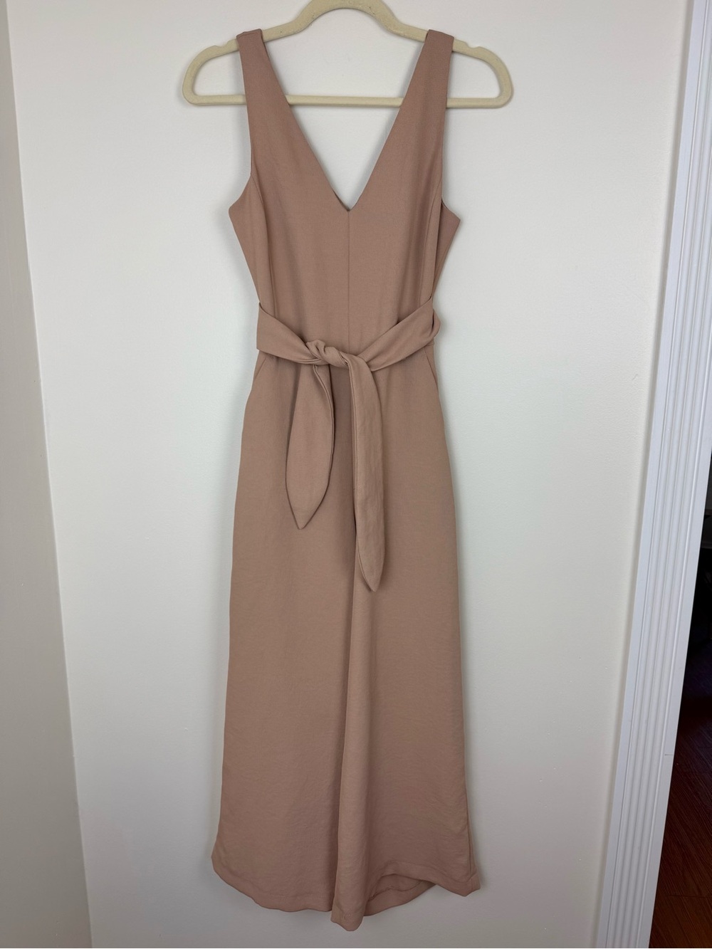 Wilfred Ecoulement V-Neck Jumpsuit Dusty Pink Size 0 Aritzia #66770